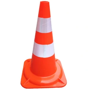 Industrial Safety Pylons with Reflective Bands for Hazard Marking