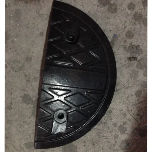 black rubber speed bumps