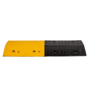 yellow-and-black speed bumps