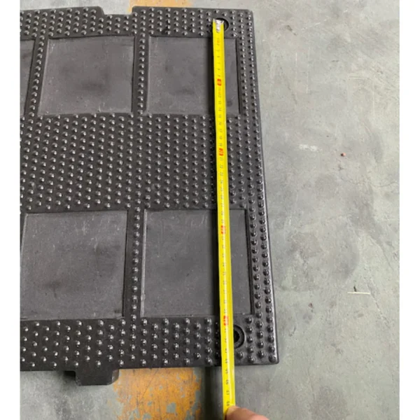 solid rubber speed hump
